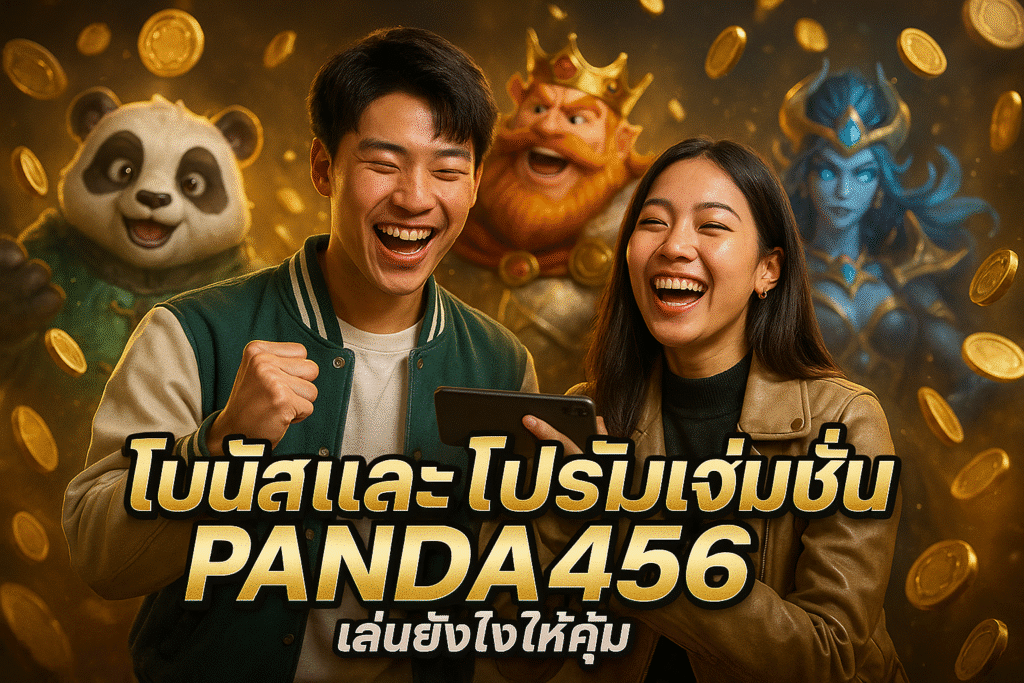 โบนัสและโปรโมชั่น PANDA456 เล่นยังไงให้คุ้ม