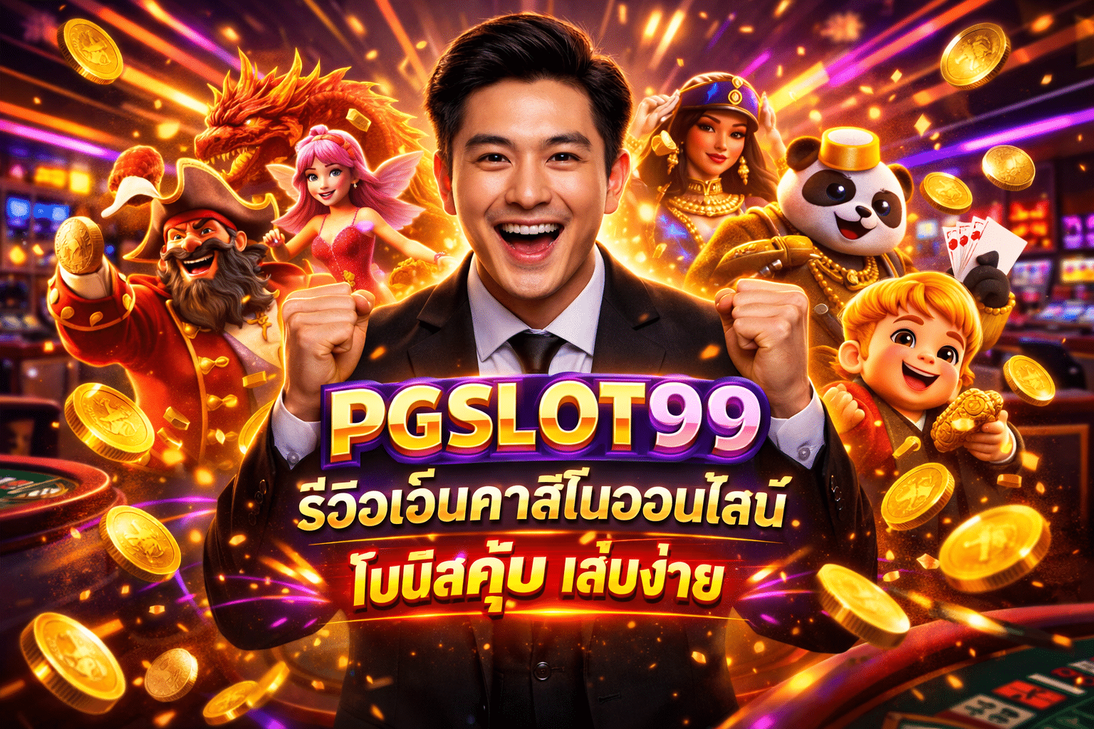 PGSLOT99 รีวิวเว็บคาสิโนออนไลน์ โบนัสคุ้ม เล่นง่าย